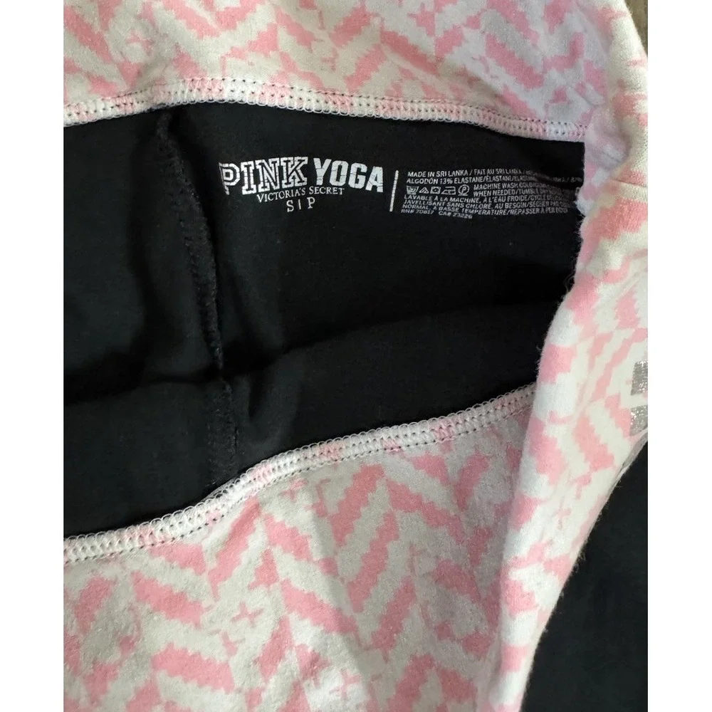 Vtg VS PINK 🩷Y2K 🔥Fold‎ Over Yoga Pants Lot Black Low Rise Rare Waistband S